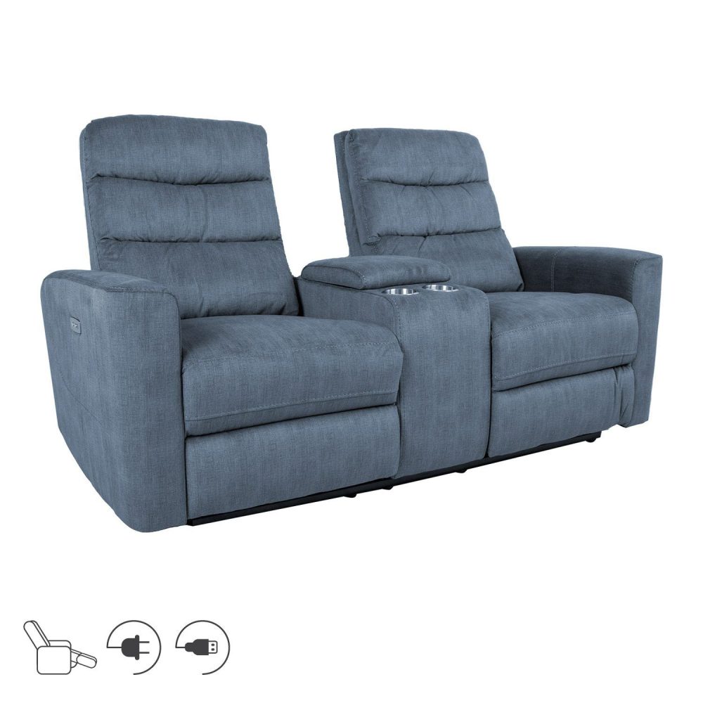 Reclinersoffa Darvi 2-sits med elektrisk mekanism