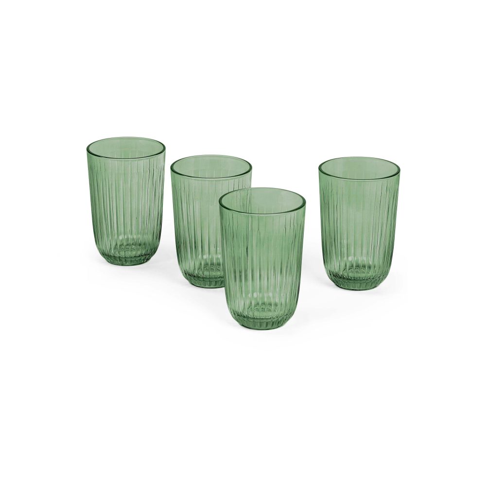 Hammershøi vattenglas 37 cl 4-pack, Grön