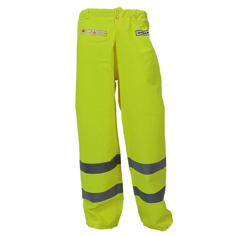 Ocean Abeko Coulomb Premium Regnbyxa flamvarsel, gul XXL