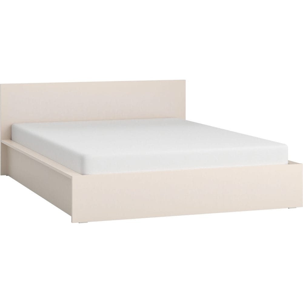 Sängram med huvudgavel 4 You Fresh med Upphöjd Ram Sandbeige