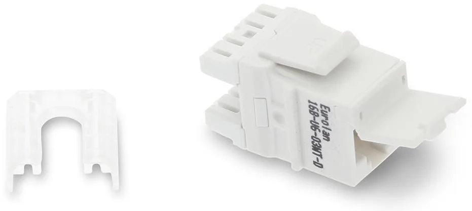 Eurolan 16B-U6-03WT-D Keystoneuttag RJ45, Cat 6 UTP, Eurolan