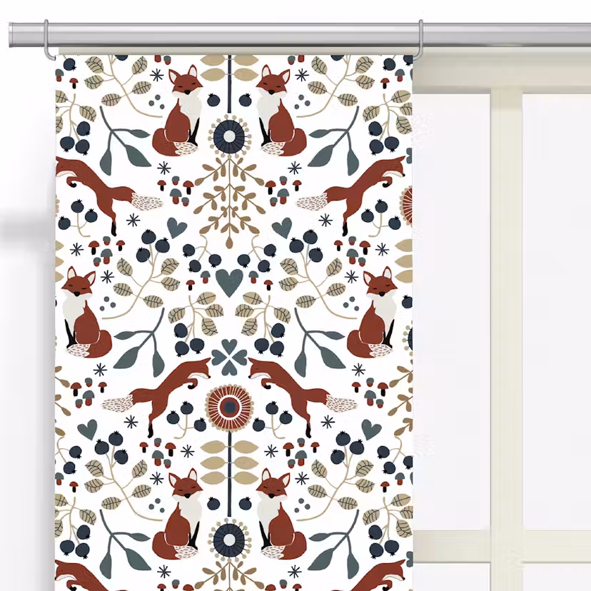 Panel Arvidssons Textil Rävstigen 2-pack Offwhite/Röd