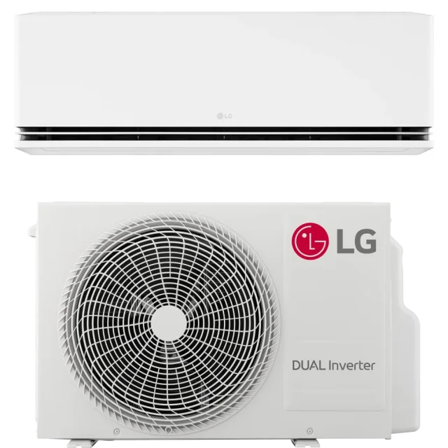 LG Premium DUALCOOL 09 Kit Luftvärmepump 6,4 kW maxeffekt, SCOP 5,1, 5 års garanti
