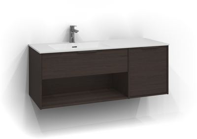 TVÄTTSTÄLLSSKÅP SVEDBERGS EPOS RELIEF B ASK 1+1L ÖPP INTHT 120X45,3X45CM V