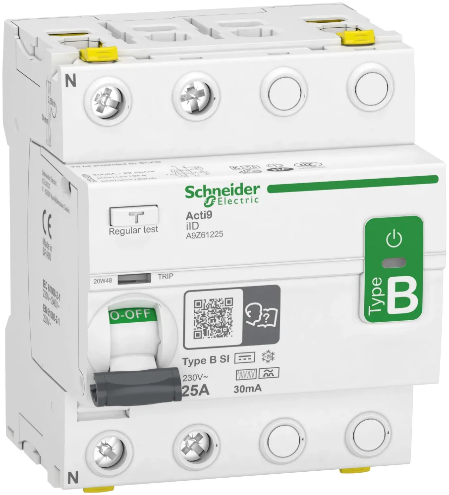 Schneider Electric Acti9 iID Jordfelsbrytare B-SI, 2-polig 25A, 30mA