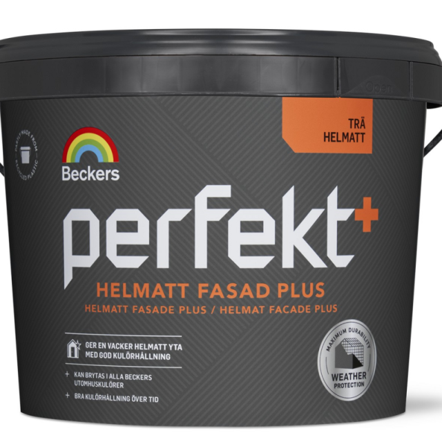 FASAD+ BECKERS HELMATT 205 VIT/A 2,7L PERFEKT TRÄFASADFÄRG
