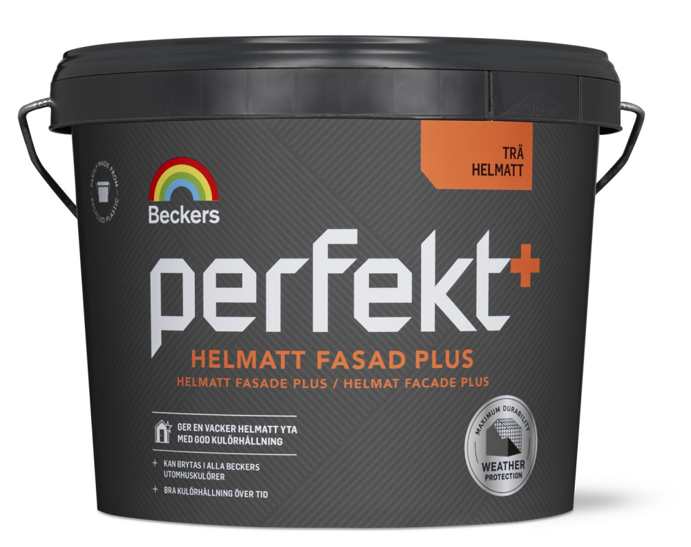 FASAD+ BECKERS HELMATT 205 VIT/A 2,7L PERFEKT TRÄFASADFÄRG
