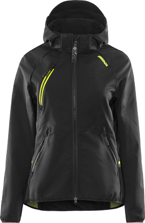SOFTSHELLJACKA DAM 4872 GBF SVART STL M