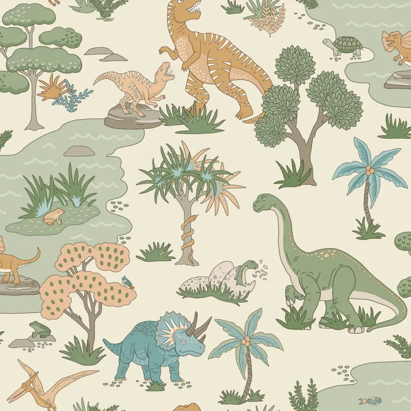 Intrade - Dino Zoo Cream/Multi