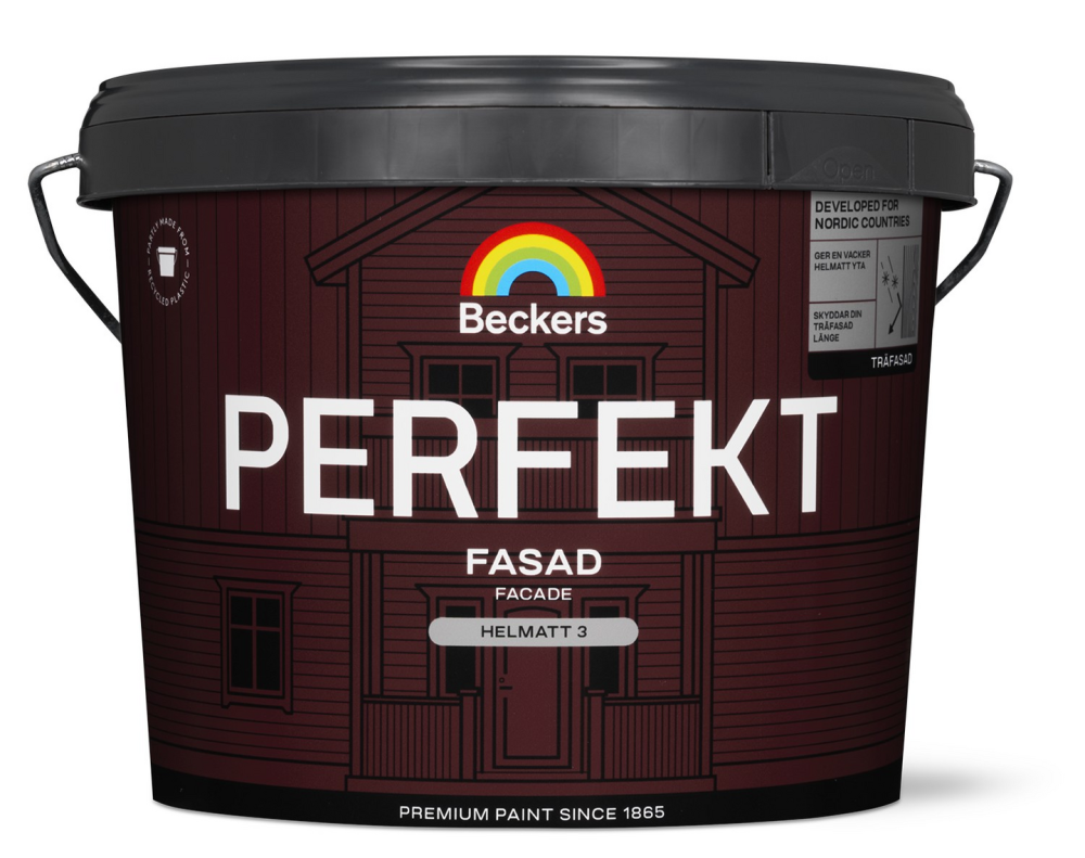 PERFEKT BECKERS HELMATT VIT/BAS A 2,7L, TRÄFASADFÄRG