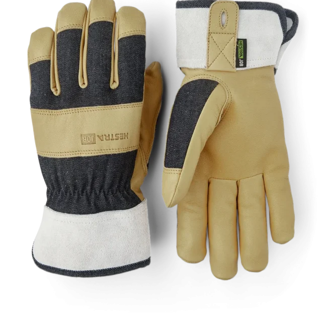 Hestra Pro Classic Denim Montagehandske gul/grå 11