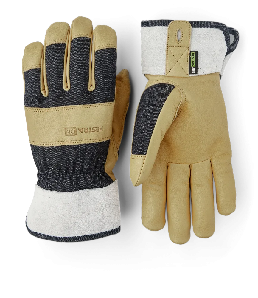 Hestra Pro Classic Denim Montagehandske gul/grå 11