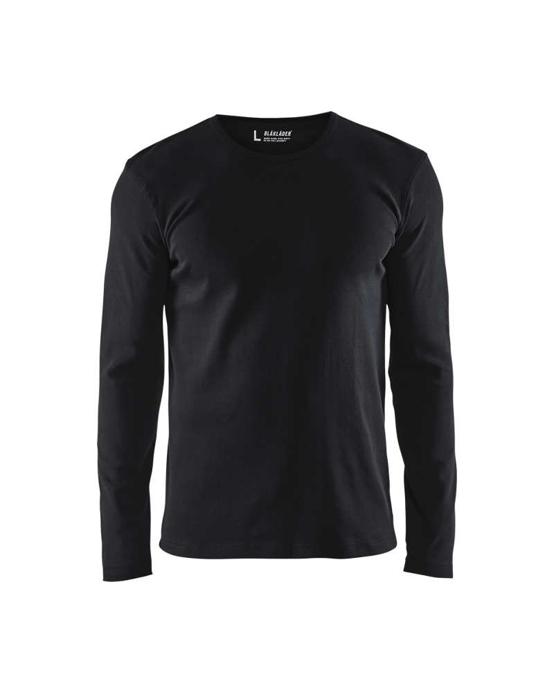T-SHIRT 3314 LÅNG ÄRM SVAR 4XL