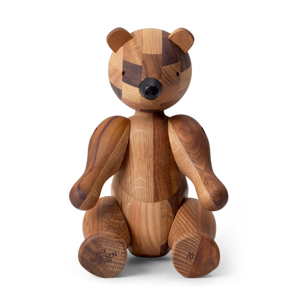 Kay Bojesen träbjörn jubileumsutgåva mixed wood, Medium