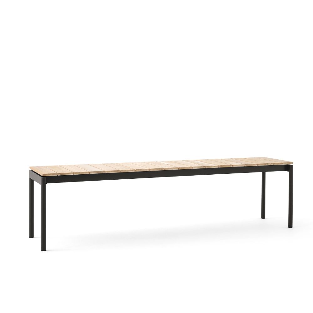 Ville AV28 bänk large 180x40 cm, Warm black