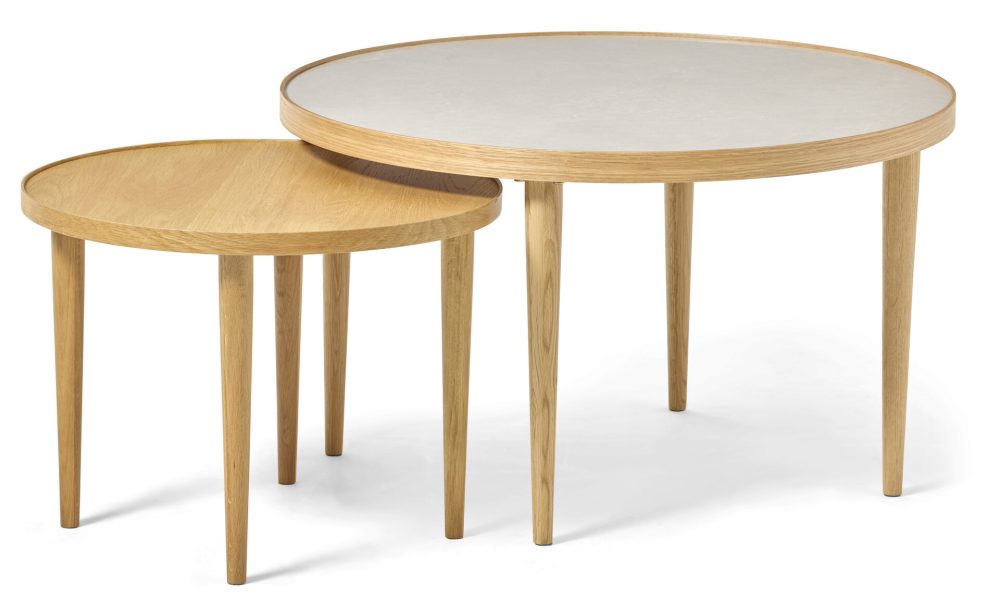 Tuva Satsbord, Ø 55 H 41/Ø 80 H 47 cm