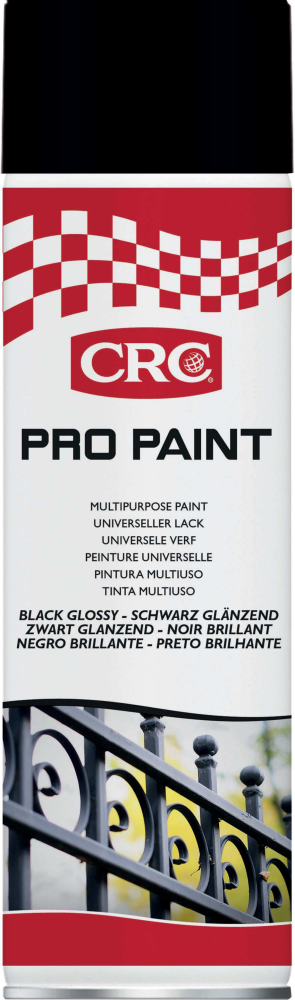 SPRAYFÄRG CRC SVART BLANK 500ML
