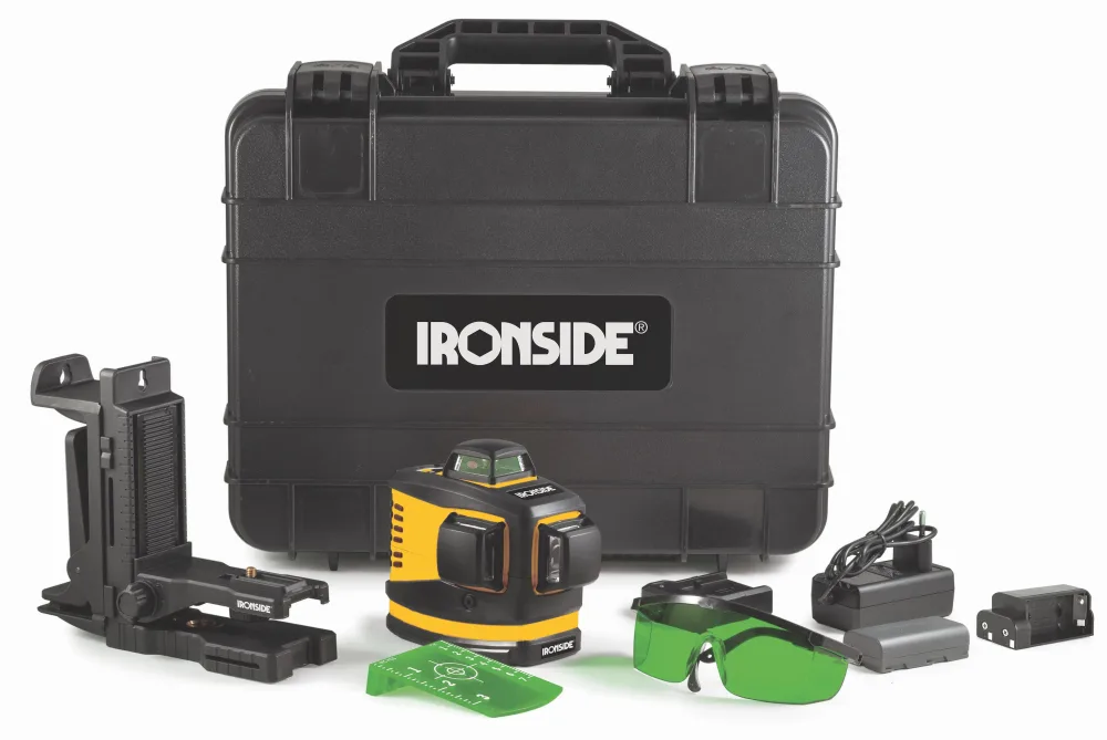 Ironside 102494 Korslaser med grön laser