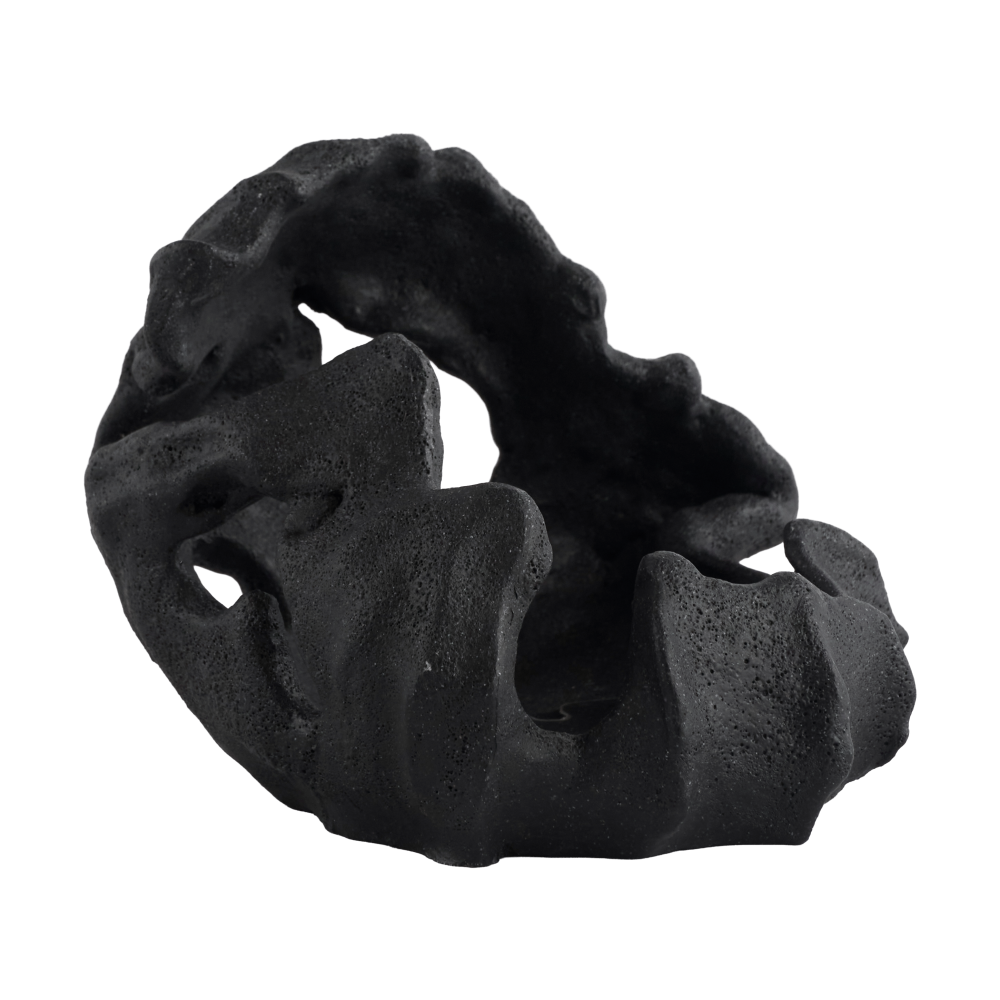Reef blockljusstake, Svart, Ø16,5x13 cm