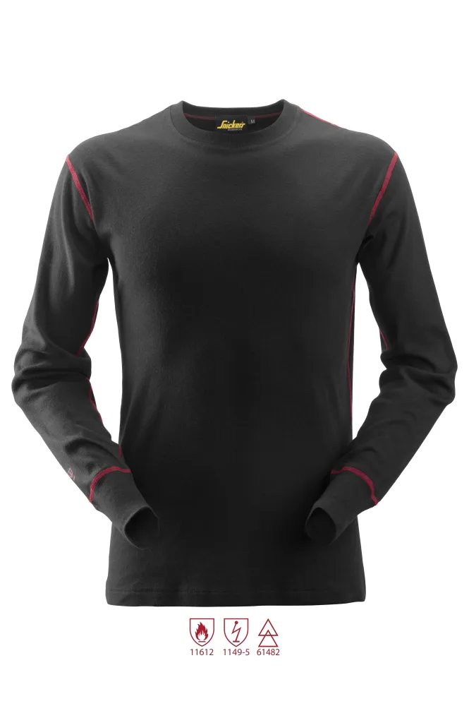 Snickers Workwear 9461 ProtecWork Undertröja svart, flamskydd XS
