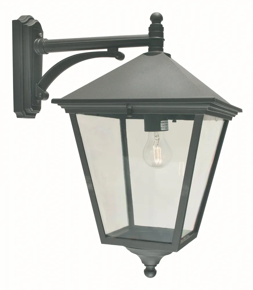 Norlys London 493 Väggarmatur E27, IP54 Svart