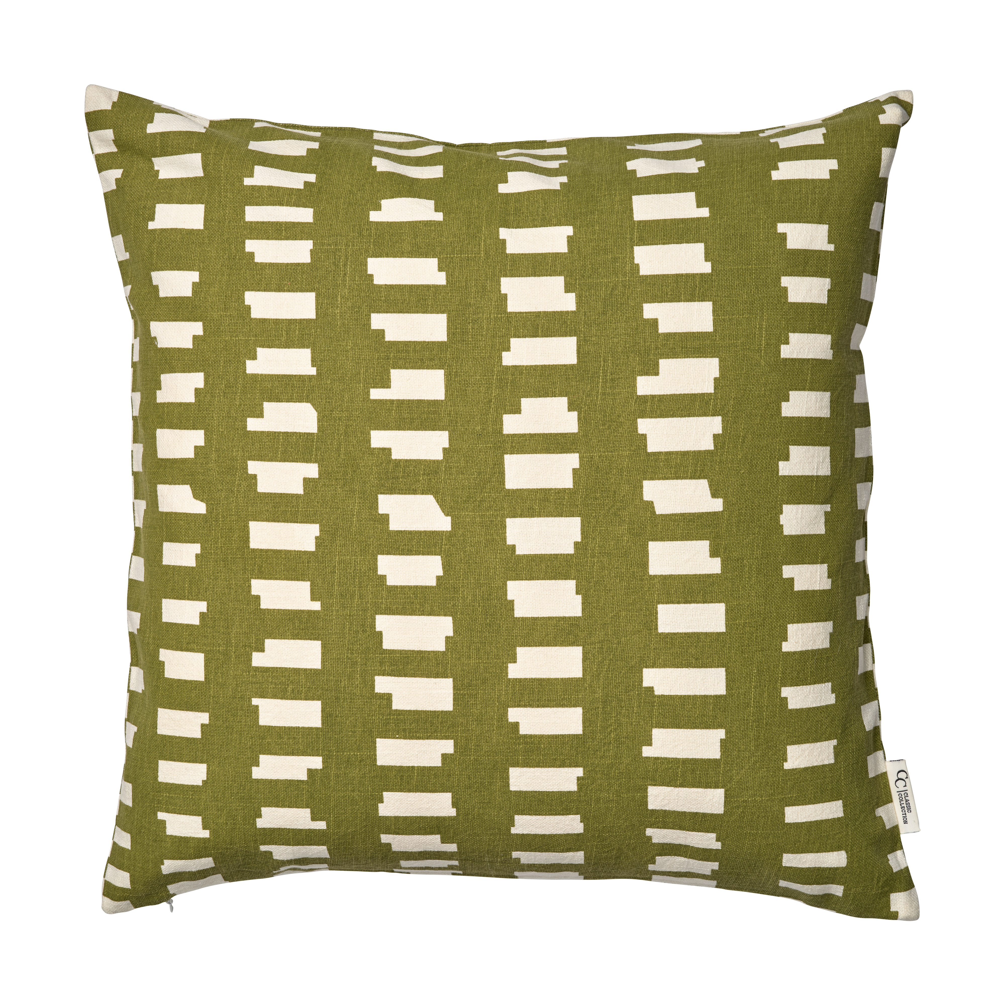 Ikat Block kuddfodral 50x50 cm, Grön