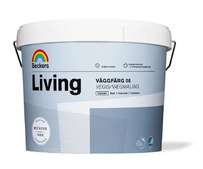 Beckers Living 05 Väggfärg helmatt Vit