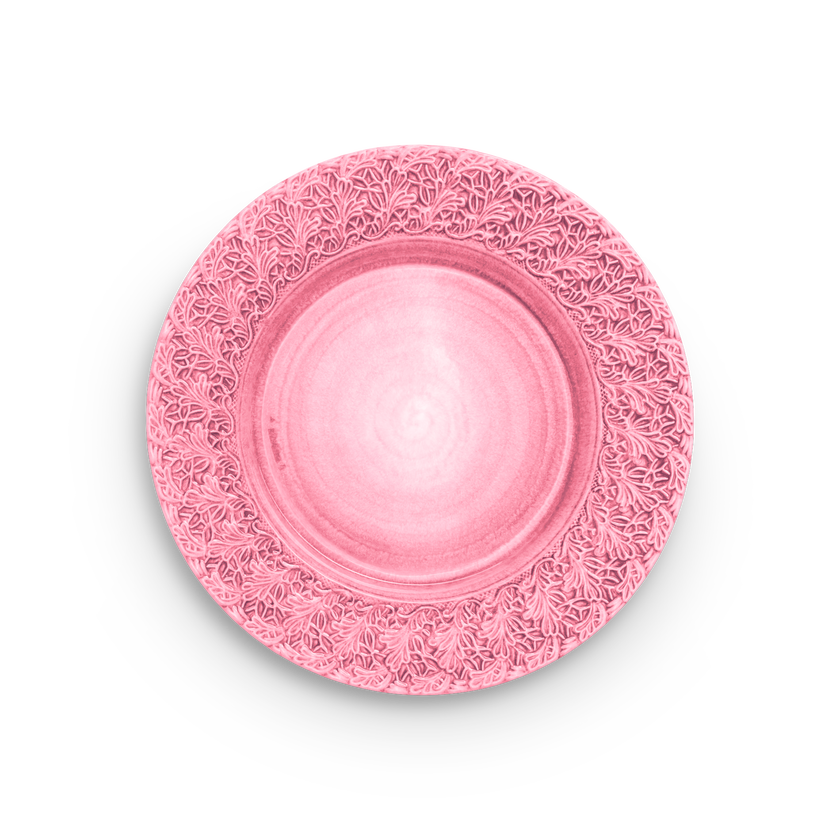 Lace Tallrik 32 cm Rosa