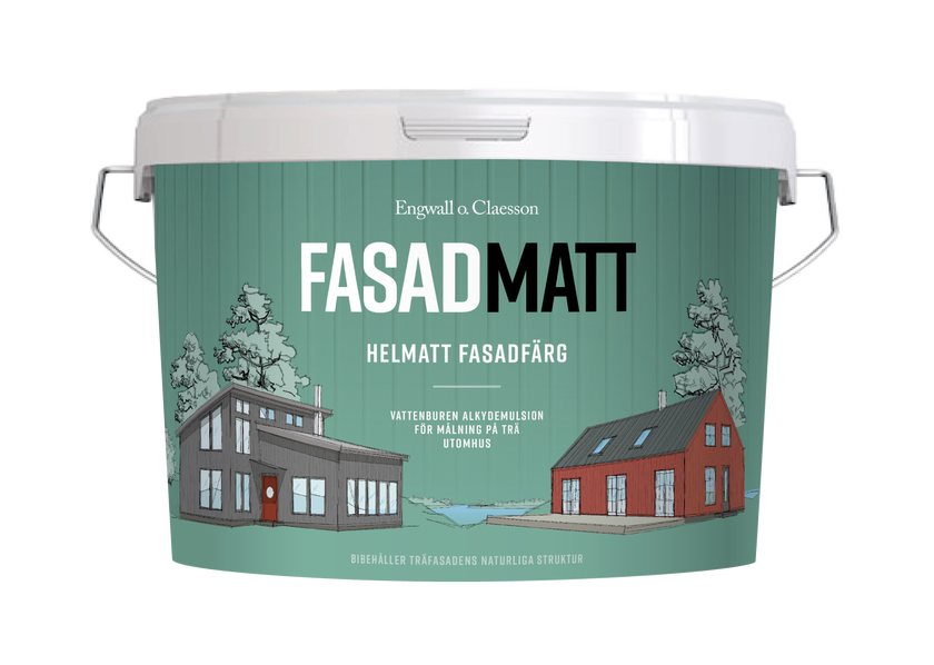 Lasol Fasadmatt 5 L 9002 Bruten vit