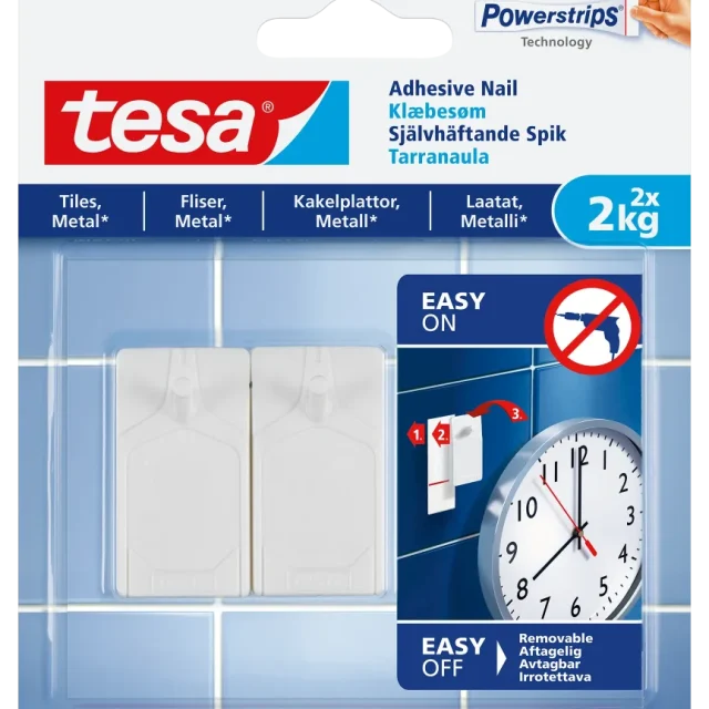 Tesa 77762 Spik självhäftande 2x2 kg