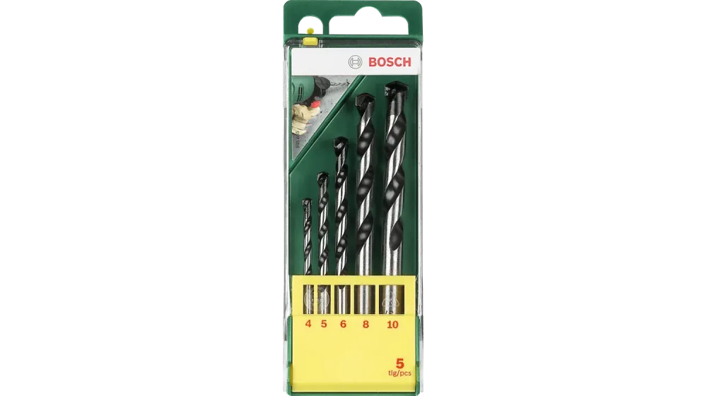 Bosch DIY 2607019444 Betongborrset 4-10 mm, 5-pack