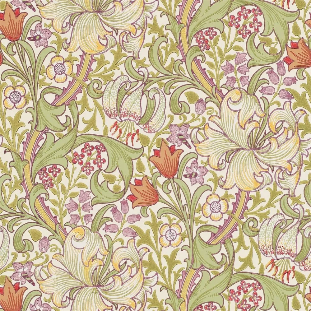 Compilation Golden Lily Olive/russet Dcmw216834 Grön Tapet | Stuvbutiken - Bild 2