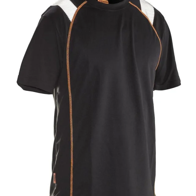 Jobman Vision 5620 T-shirt svart/orange 3XL