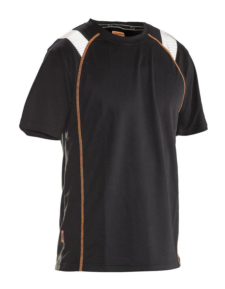 Jobman Vision 5620 T-shirt svart/orange M