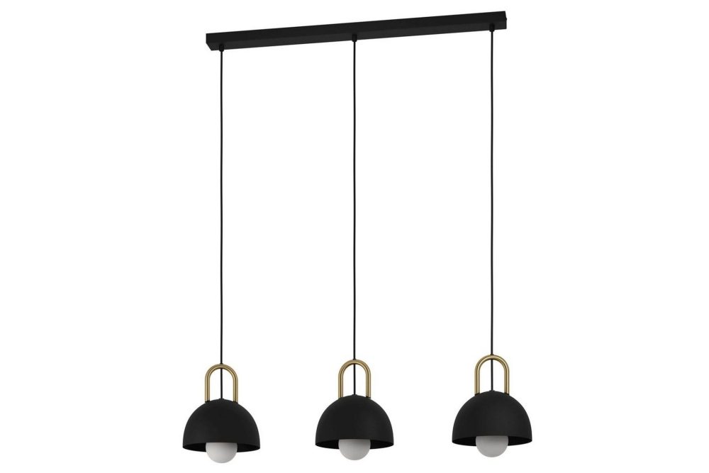 Takpendel Eglo Calmanera med 3 Lampor Svart, Mässing