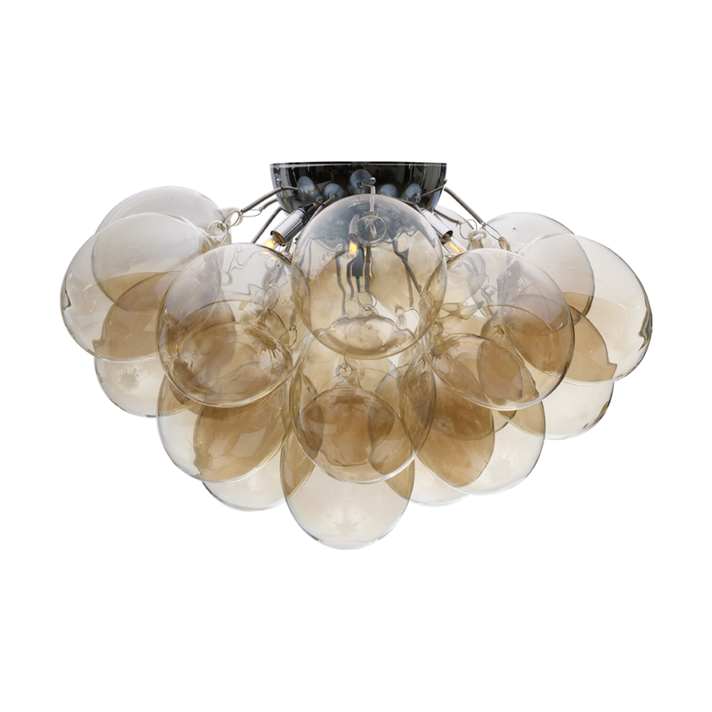 Gross plafond Ø70 cm, Amber