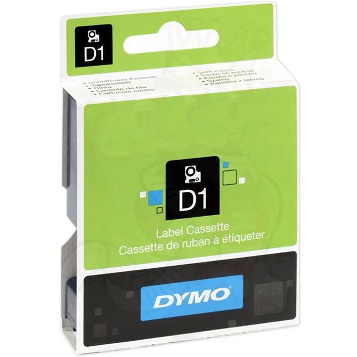 DYMO Standard D1 Tejp 6mm Svart på vitt