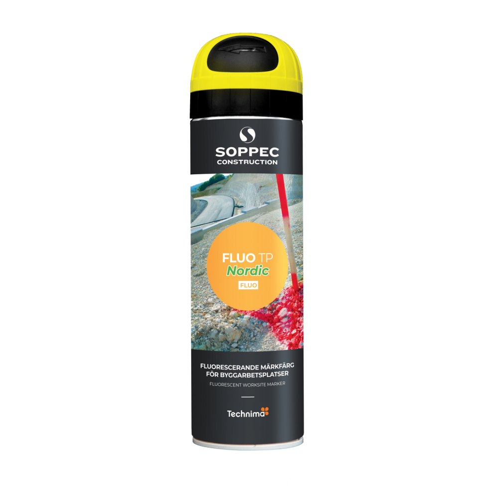 MARKERINGSFÄRG SOPPEC FLUO TP NORDIC GUL, 500ML