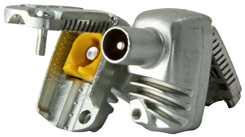 Televes PROEasy F Koaxialkontakt vinklad, class A+ IEC-hane