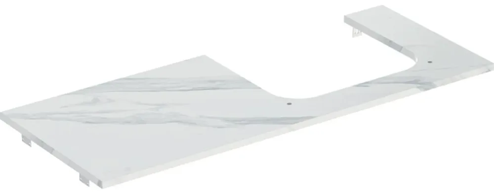 Geberit ONE 505.155.00.2 Bänkskiva stengods, höger Svart - Bild 2