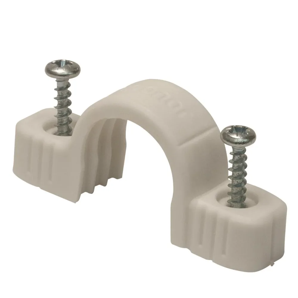 Uponor 1897940V Klammer vit Dubbel 25 mm