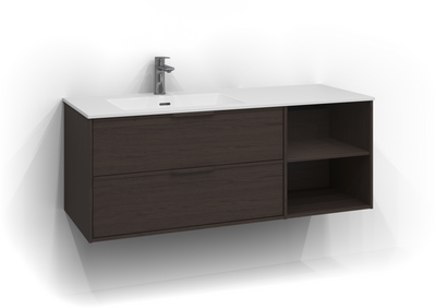TVÄTTSTÄLLSSKÅP SVEDBERGS EPOS RELIEF B ASK 2+0L ÖPP INTHT 120X45,3X45CM