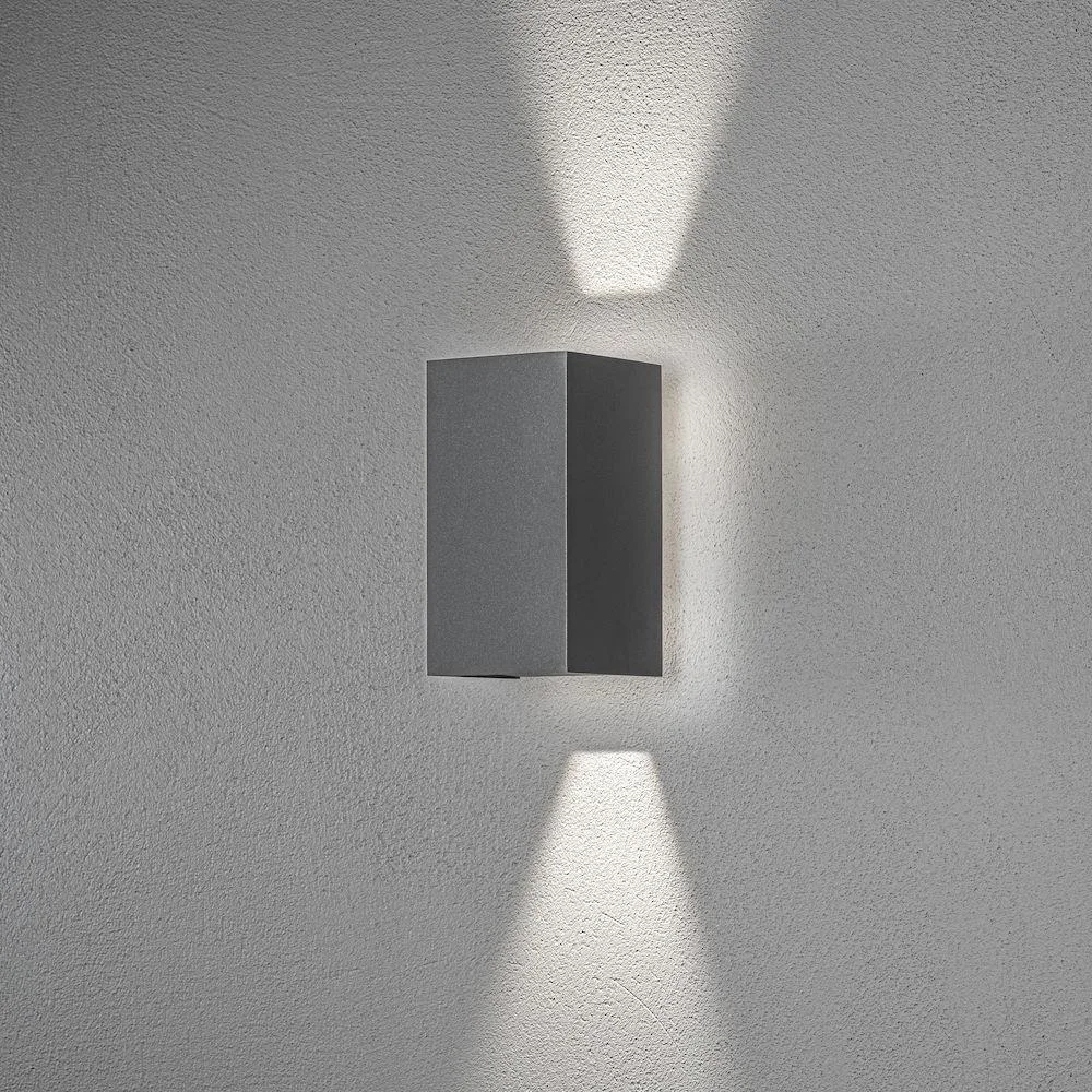 Konstsmide Cremona Väggarmatur LED, mörkgrå 2x3 W - Bild 2