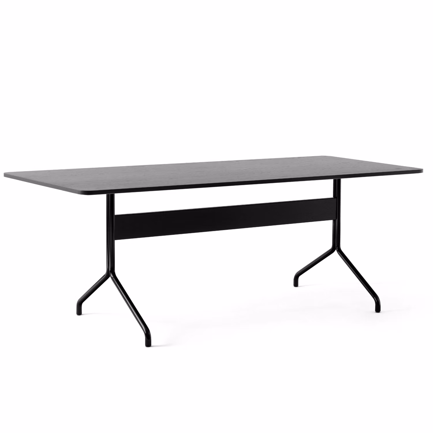 Pavilion AV19 Matbord 200x90 cm, Svart Ek/Svart