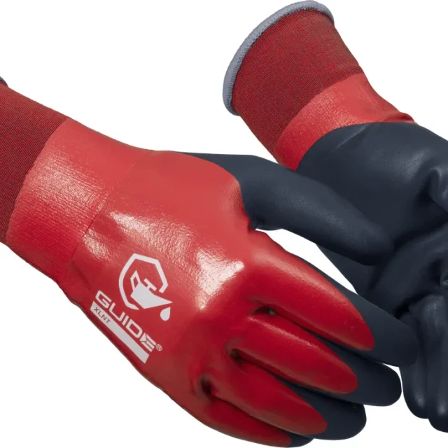 Guide Gloves 9504 Handske nitrildopp, oljegrepp, touch 8