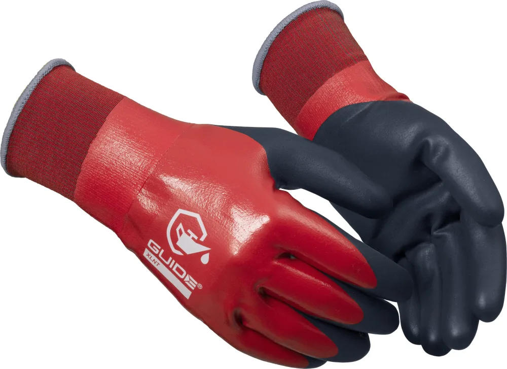 Guide Gloves 9504 Handske nitrildopp, oljegrepp, touch 8