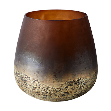 Lana vas Ø15x15 cm, Brown-gold