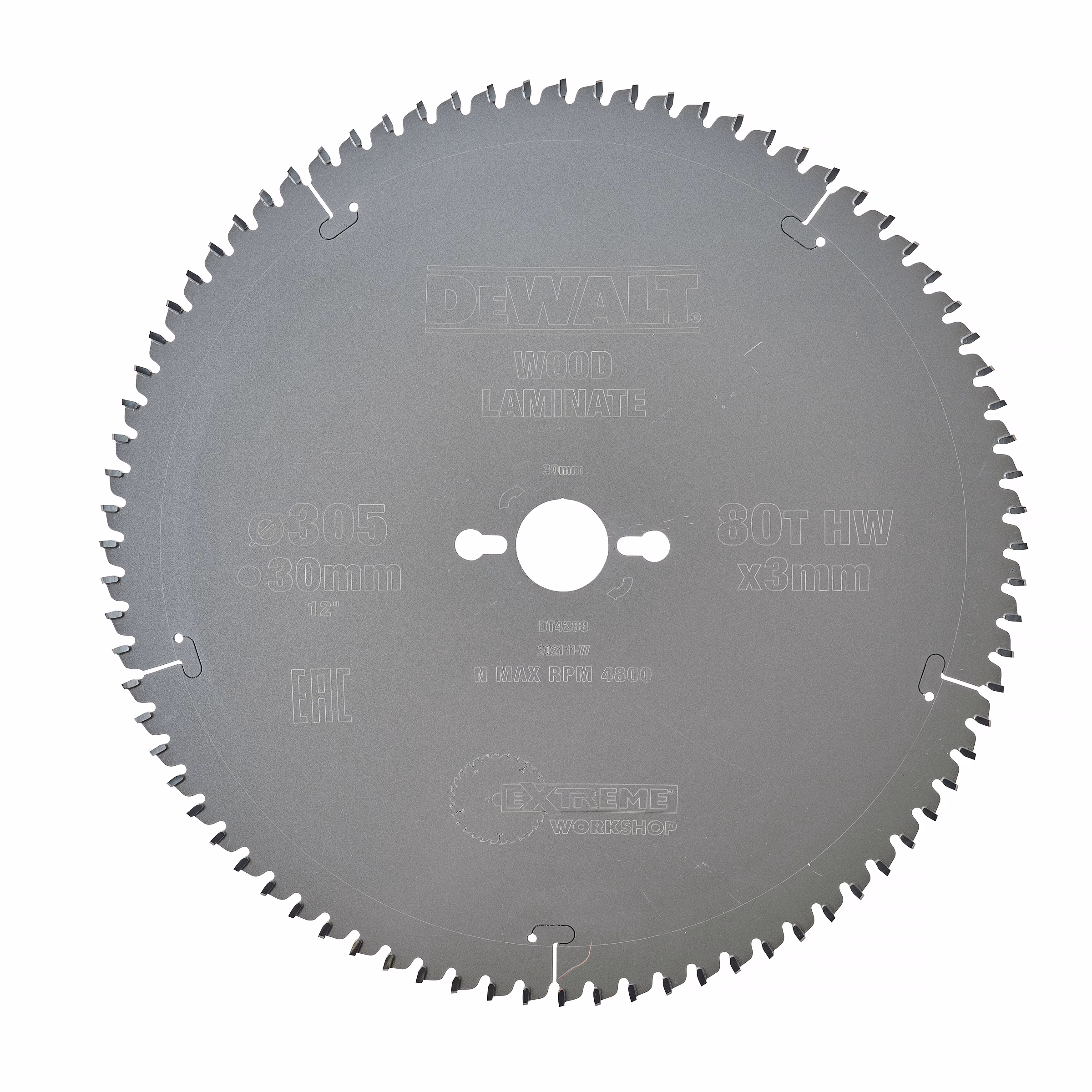 Kjøp Dewalt Sirkelsagblad for tre, aluminium & PVC, 305x30 mm, 80T, DT4288