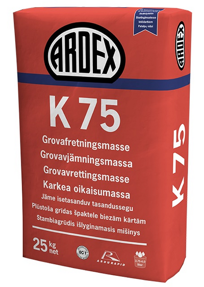 AVJÄMNINGSMASSA K75 25KG LAGRINGSTID 12MÅN ARDEX