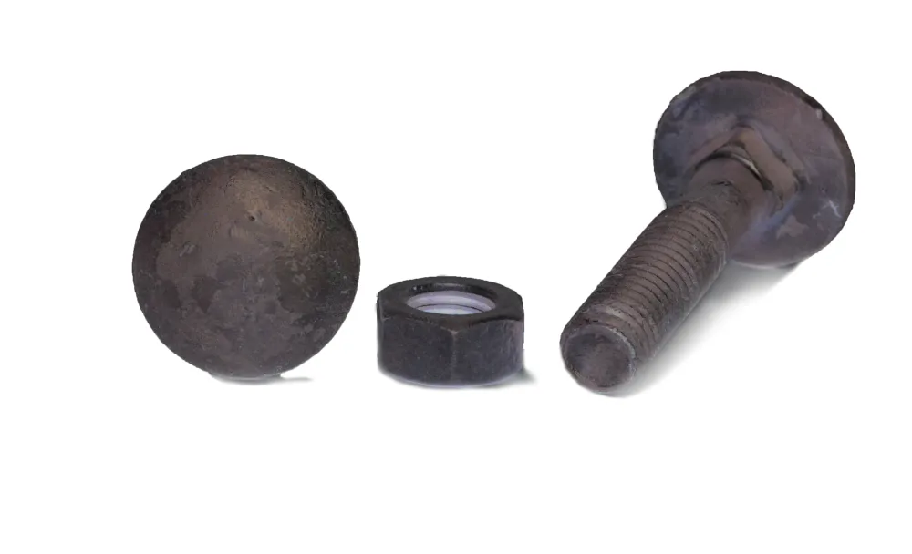 Arvid Nilsson 14908050 Vagnsbult M8 MVBF 4.6, FZV DIN 603/555, med mutter M8X50 mm, 100-pack